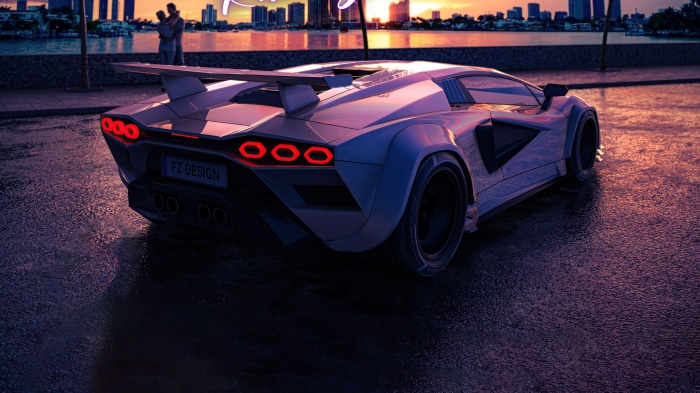 Lamborghini Countach LPI 800-4 digital art