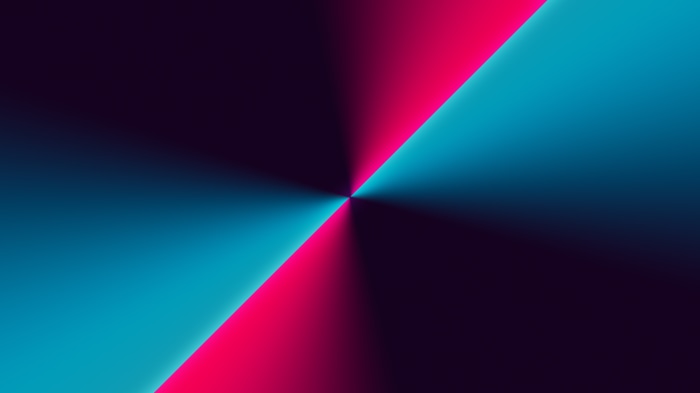 Abstract digital art with pink and blue gradient