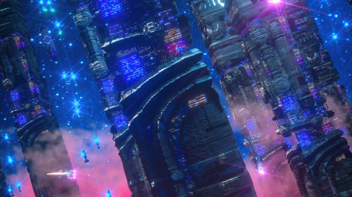 Sci-fi digital art of futuristic cityscapes
