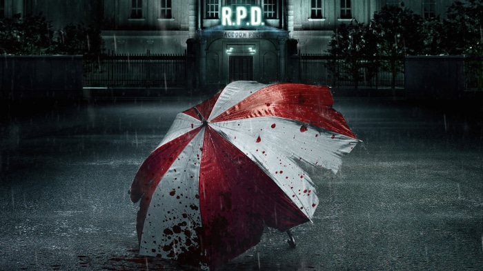 Resident Evil Umbrella Corp R.P.D. in Rain