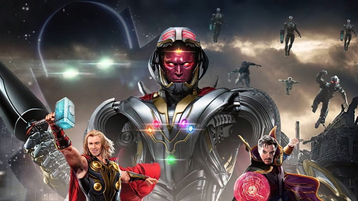 Vision, Thor, and Doctor Strange from Marvel