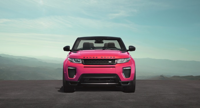 Pink Range Rover Evoque Convertible 4K