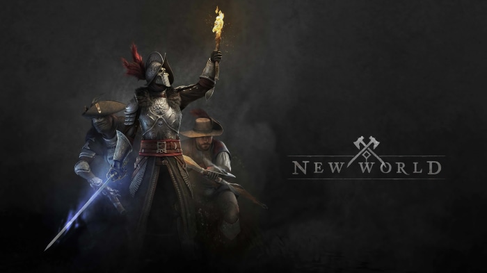 New World game logo with armored soldiers