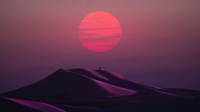 Outrun Digital Art 4K