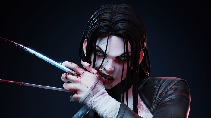 X-23 with bloody claws
