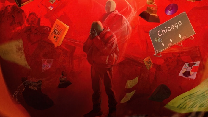 Kanye West in Chicago artwork