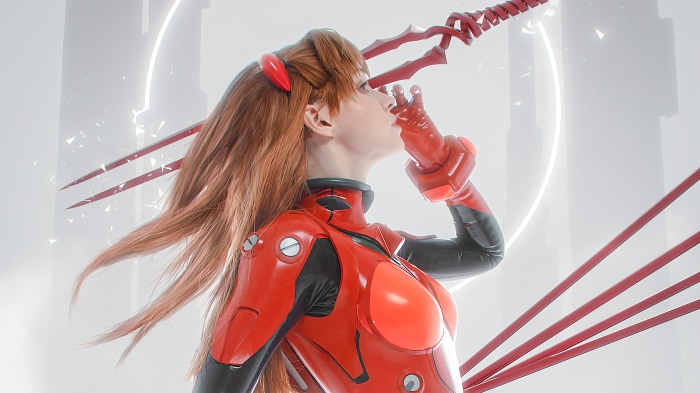 Asuka Langley Soryu from Neon Genesis Evangelion Cosplay