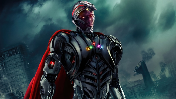 Vision with Infinity Stones from Marvel