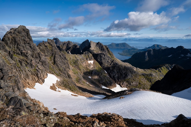 Mountains and Sea in Lofoten, Norway