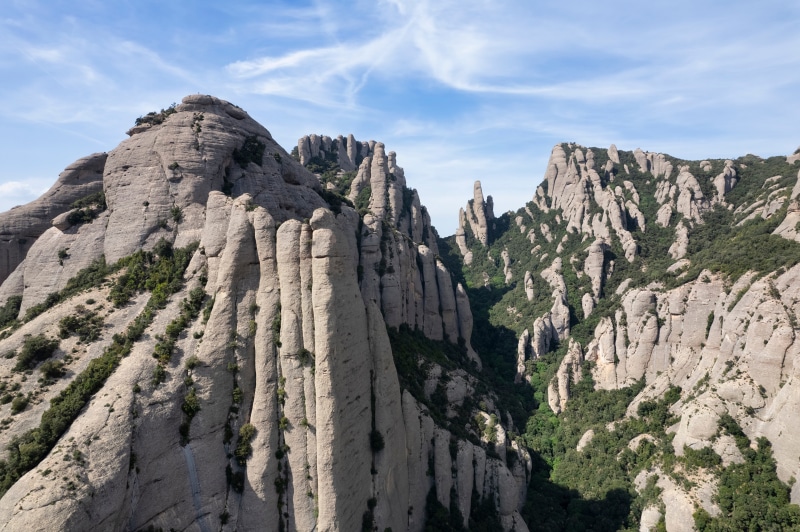 4K Catalonia Spain Mountains Crag