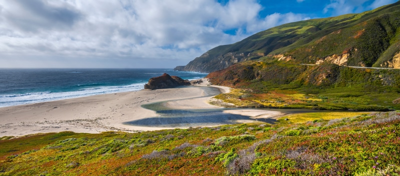 Big Sur Coastline Panorama in California, USA