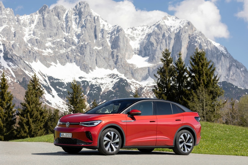 Red 2022 Volkswagen ID.5 GTX Crossover