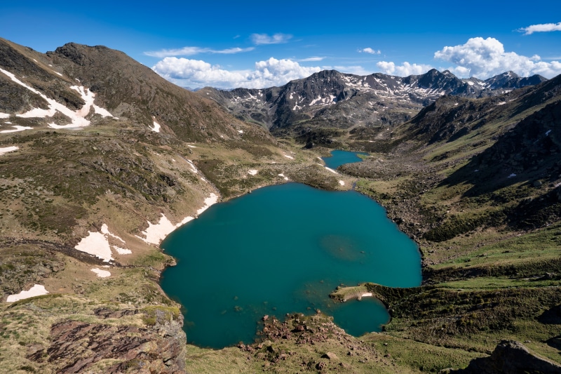 Tristaina Lake, Andorra Mountains from Above