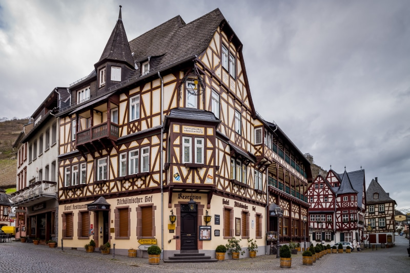 Half-timbered houses in Bacharach, Germany