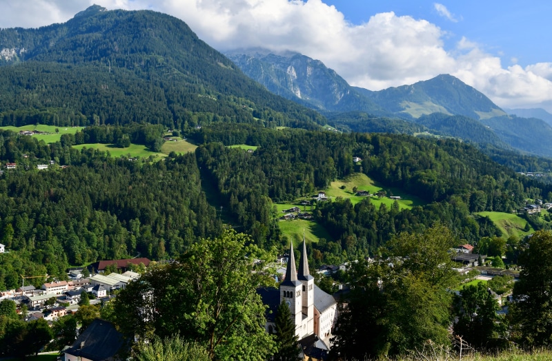 Berchtesgaden, Bavaria, Germany: Alps Mountains and Village