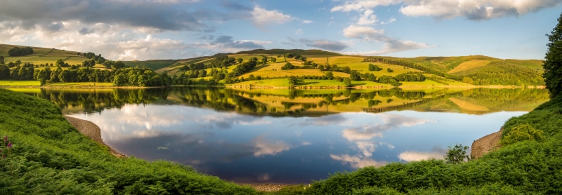 Ladybower Reservoir, England Panorama