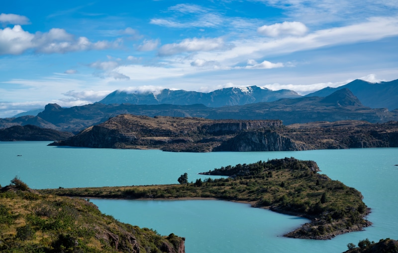 Lake San Martin, Argentina, Mountains and Sky