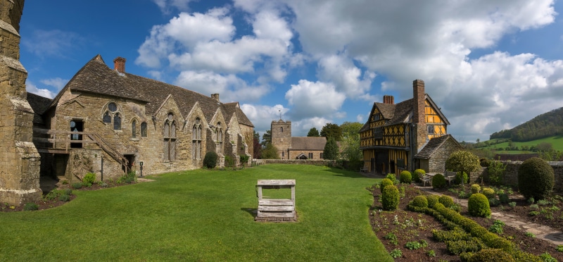 Stokesay Castle, England Panorama