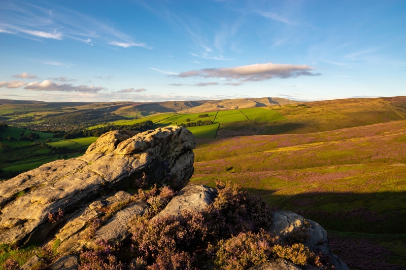 4K Stones Scenery in Derbyshire, England