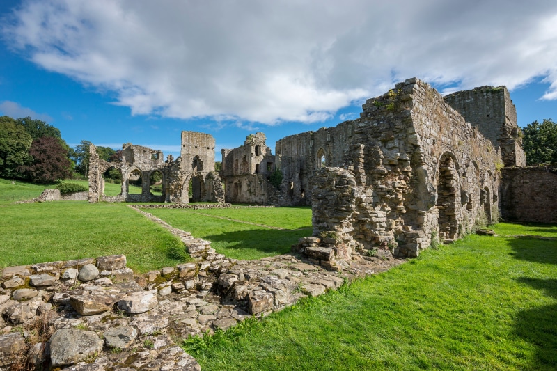 Easby Abbey Ruins in England