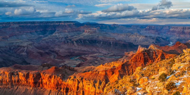 Grand Canyon National Park Panorama with Colorado River