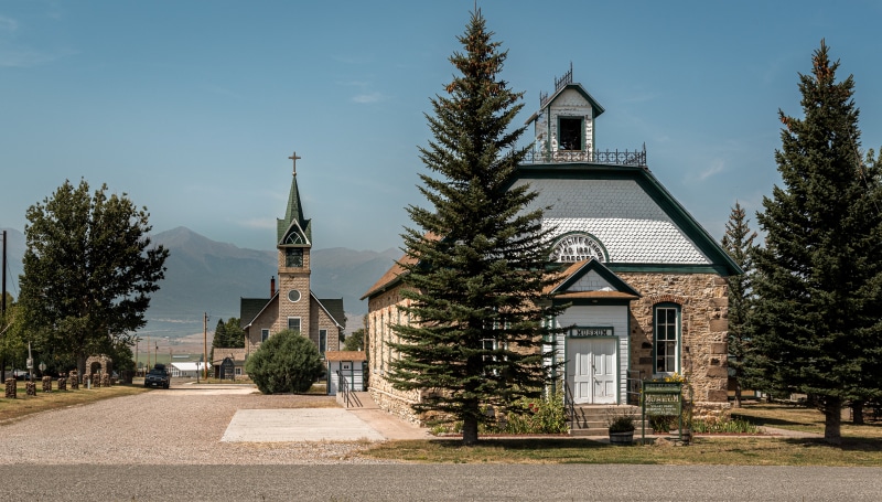 Westcliffe Church and School Museum, USA