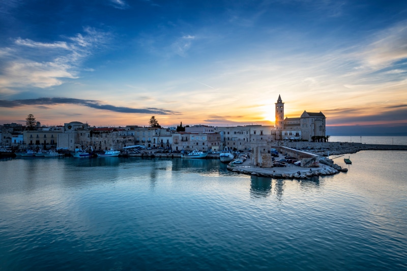 Trani, Italy: Coastal Town at Sunset