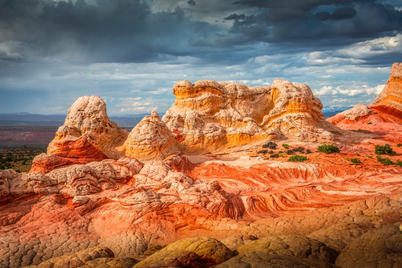 White Pocket, USA, Crag, Clouds