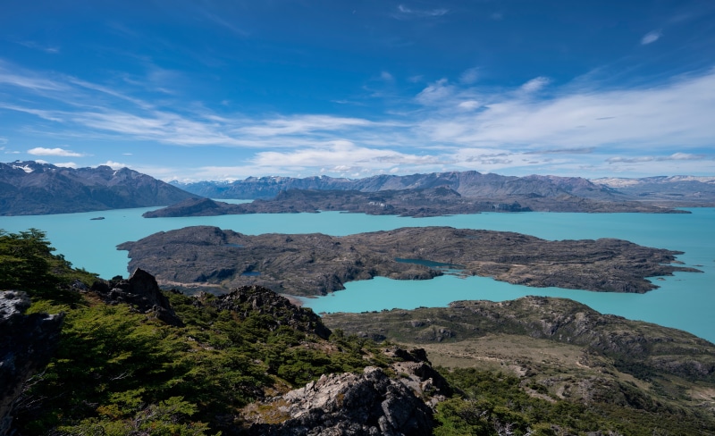 San Martin Lake, Patagonia, Argentina, Mountains, Lake, Sky