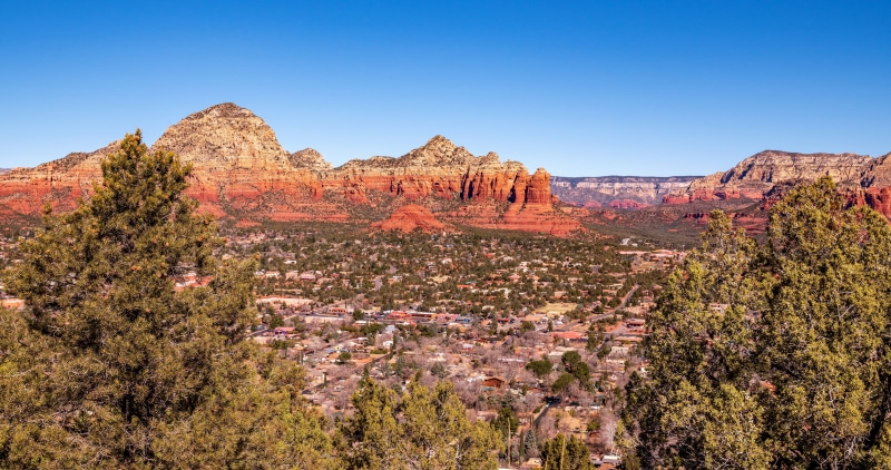 Sedona, Arizona USA Scenery with Red Rocks