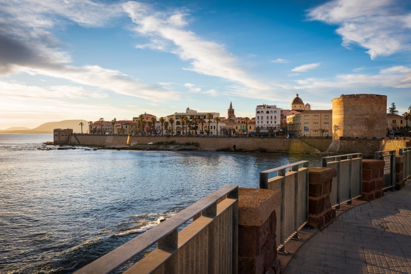 Alghero Waterfront in Italy