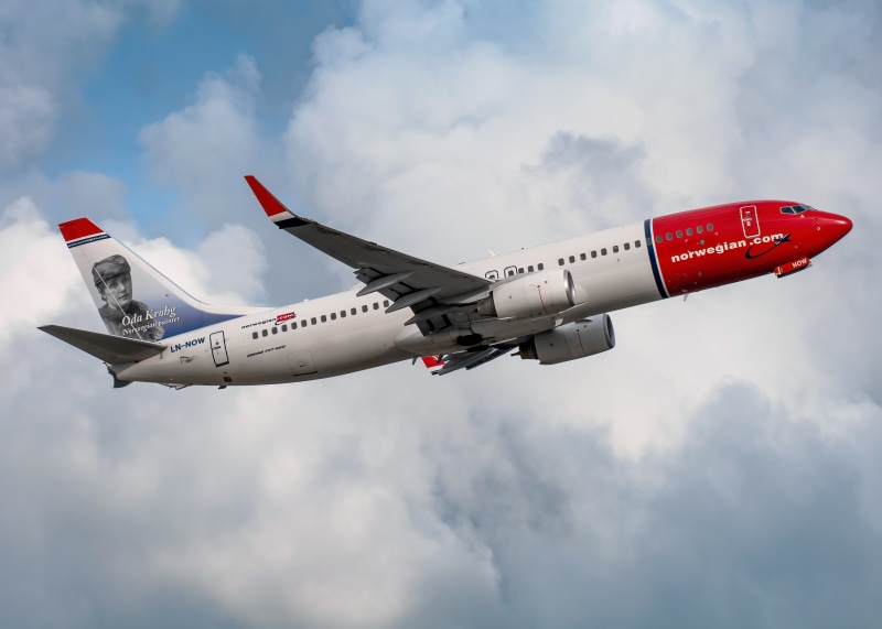 Boeing 737-800W of Norwegian Air