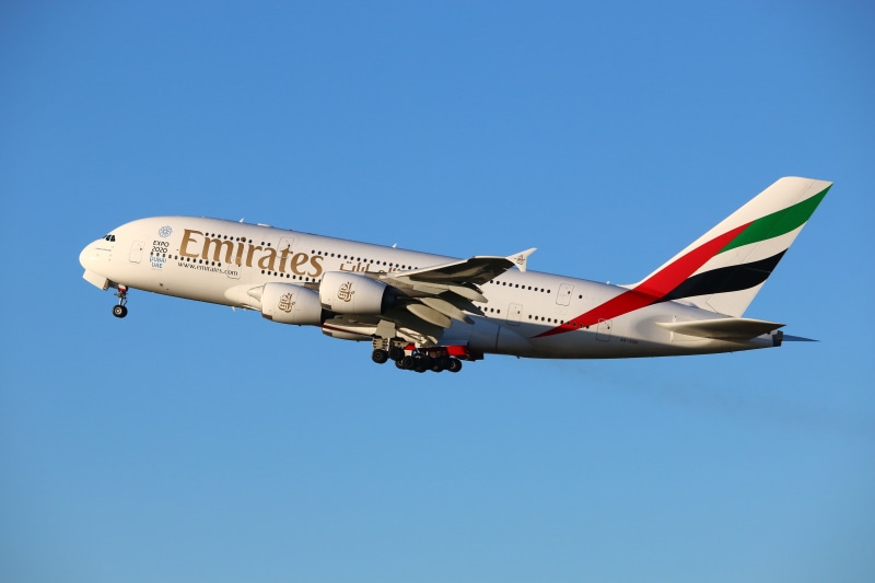Emirates Airbus A380-800 Airplane
