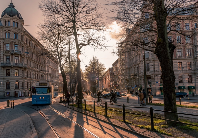 Tram in Gothenburg, Sweden