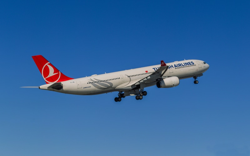 Turkish Airlines Airbus A330 taking off