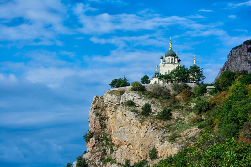 Foros Church on Red Cliff, Crimea, Russia