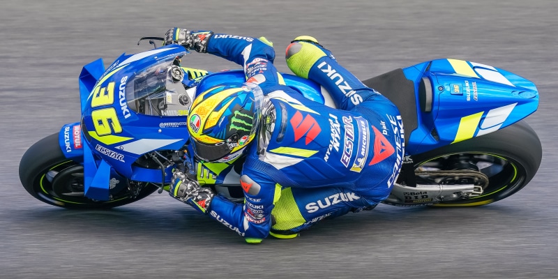 MotoGP Rider 36 on Suzuki Motorcycle
