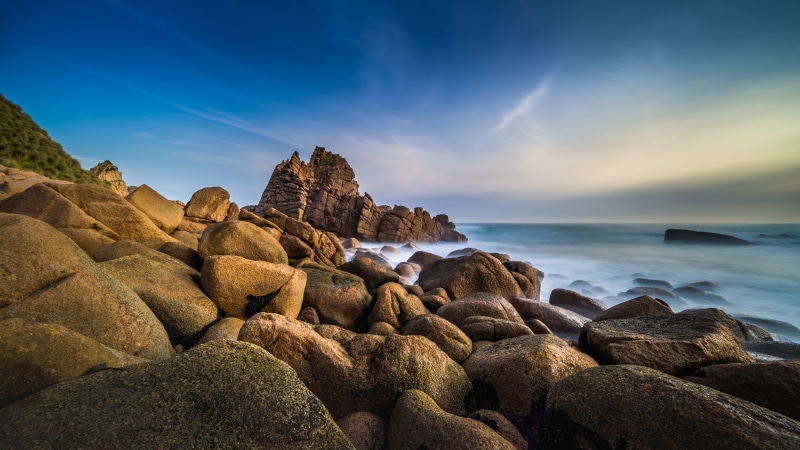 Cape Woolamai Coast with Stones and Crag, Australia