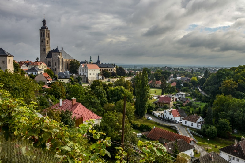 Kutna Hora, Czech Republic, Houses, Clouds
