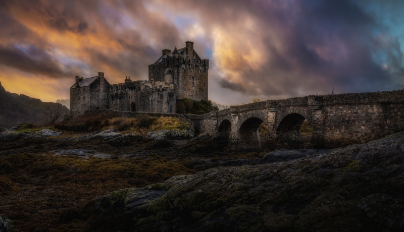 Eilean Donan Castle and Bridge, Scotland