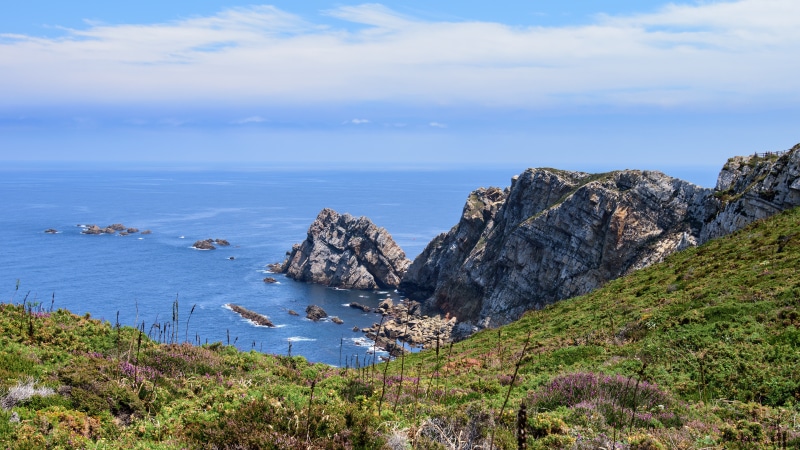 Rocky Coastline in Asturias, Spain