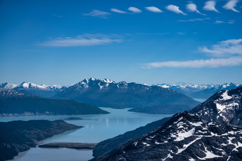 San Martin Lake and Mountains in Patagonia, Argentina