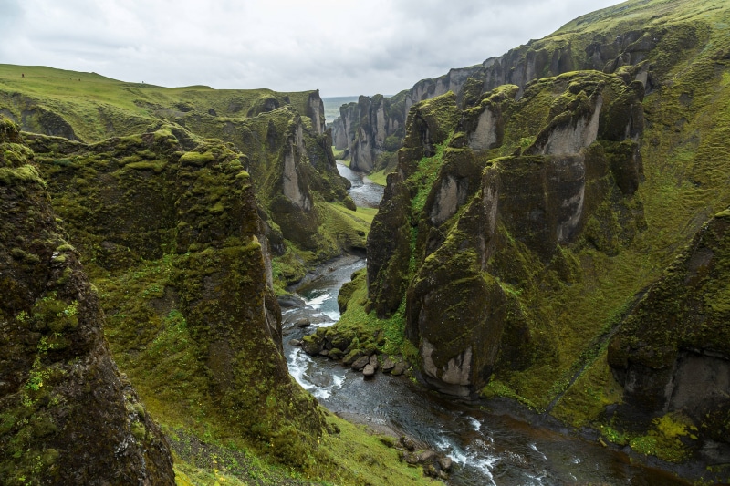Fjaðrárgljúfur Canyon in Iceland