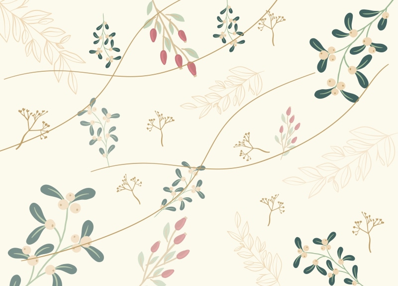 Berry Branches Texture 4K