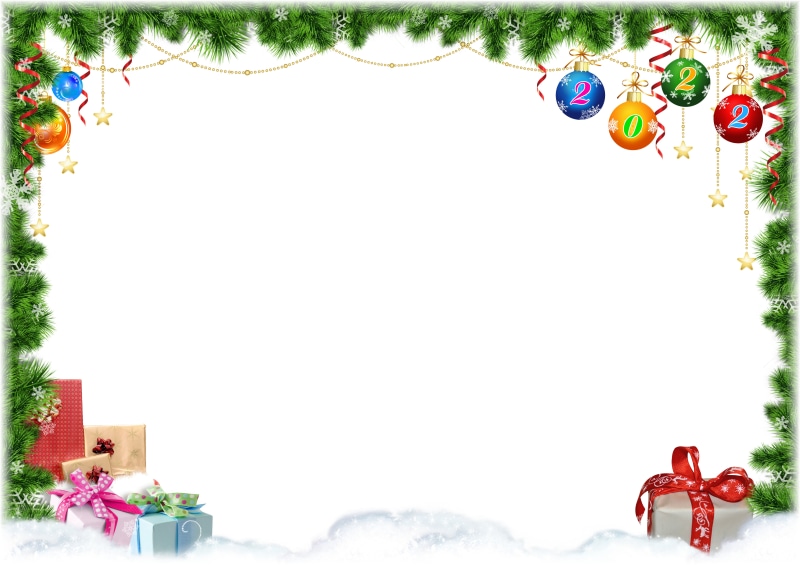 Christmas 2022 Balls and Gifts Template