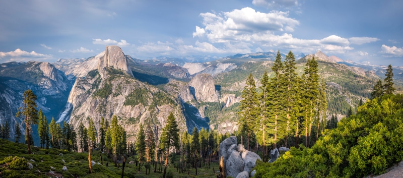 Yosemite National Park Panorama with Half Dome