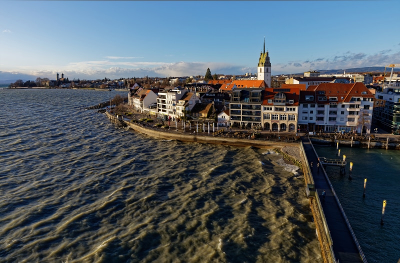 Friedrichshafen Waterfront on Lake Constance, Germany