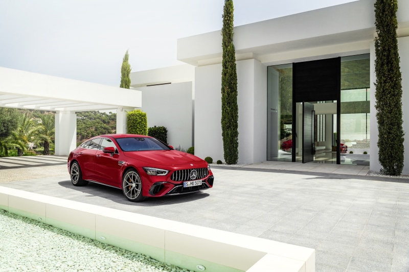 4K Red Mercedes-Benz AMG GT 4-Door Coupe