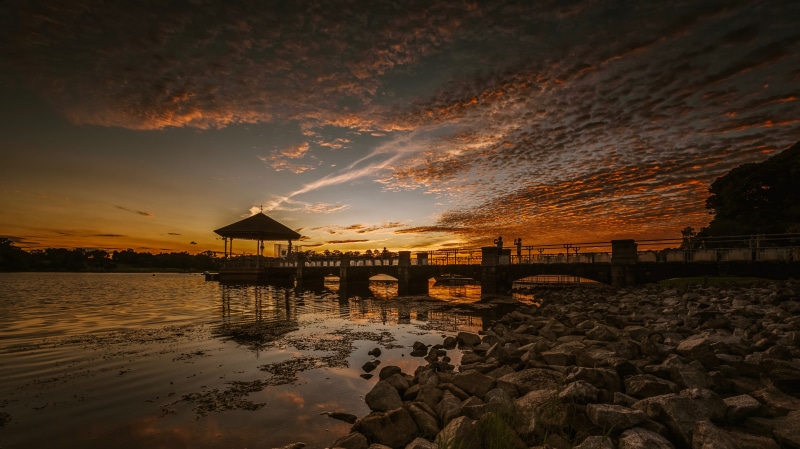 Sunset at Lower Peirce Reservoir, Singapore