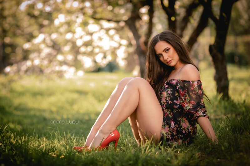 Isabelle Lupu Andrei Sitting Pose